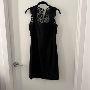 Laundry By Shelli Segal Black Embroidered Dress